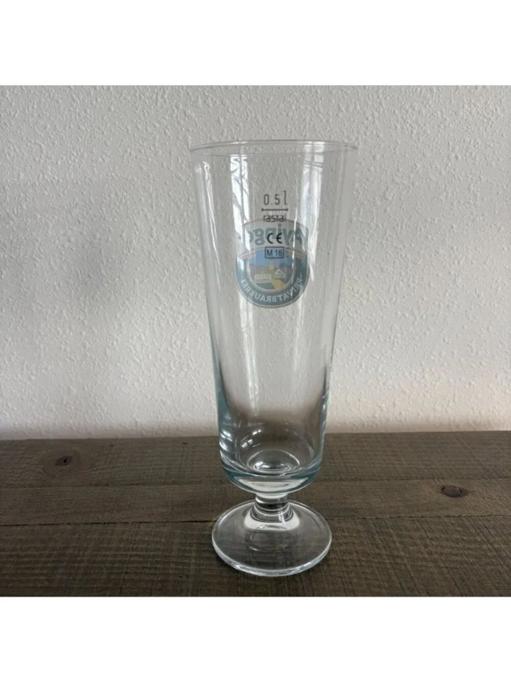 Ayinger PrivatBrauerei Footed Beer Glass Rastal 0,5l German Beer‎